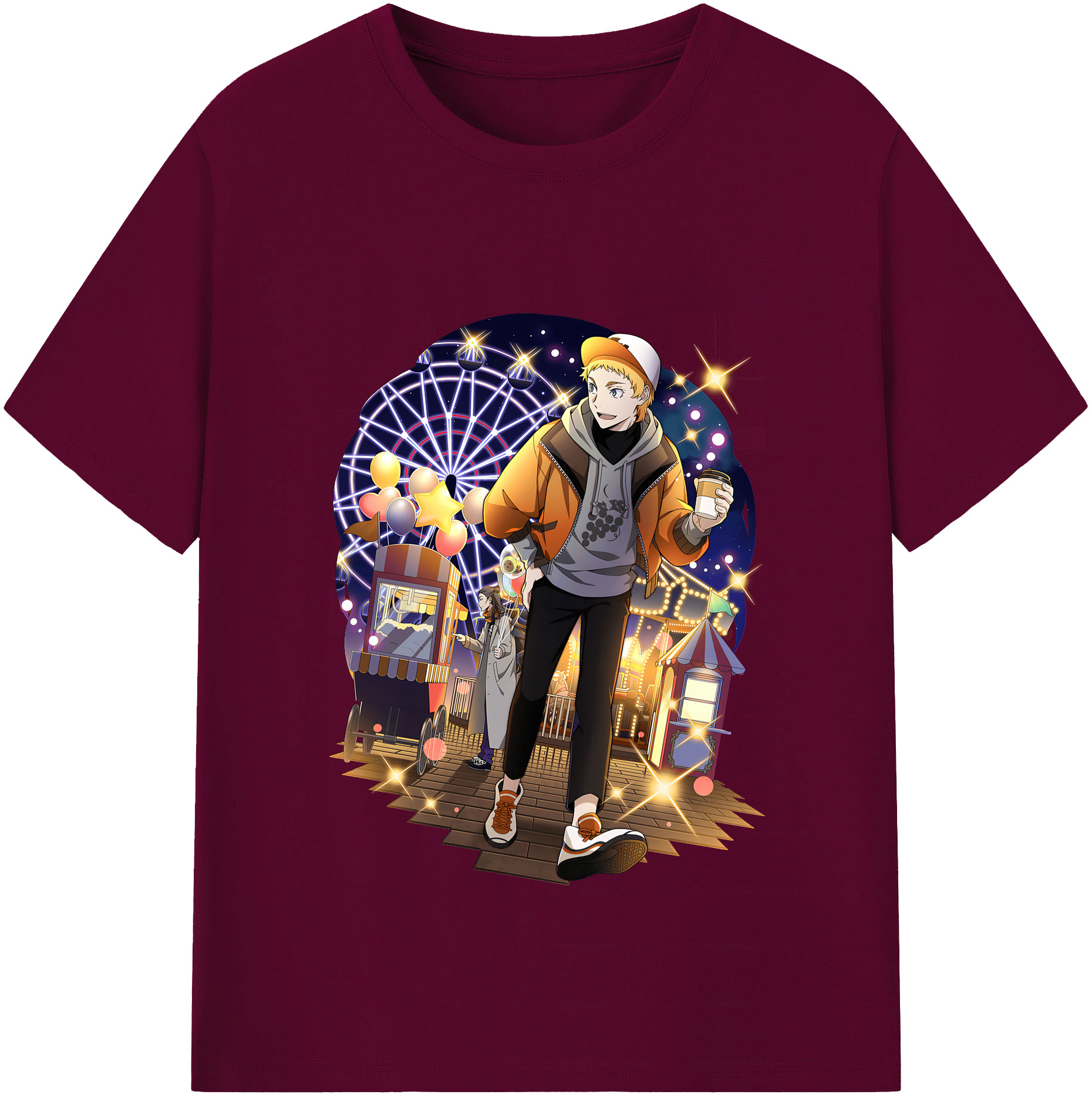 （画像用） 文豪ストレイドッグス Bungo Stray Dogs レディースカジュアルプリントTシャツ（綿100％）